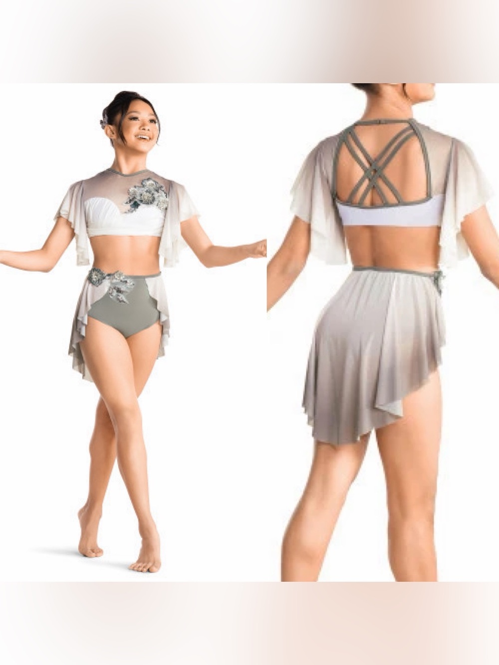 Revolution solo Tenth House Dance VELA TH24181 gray 2 piece lyrical SA adult